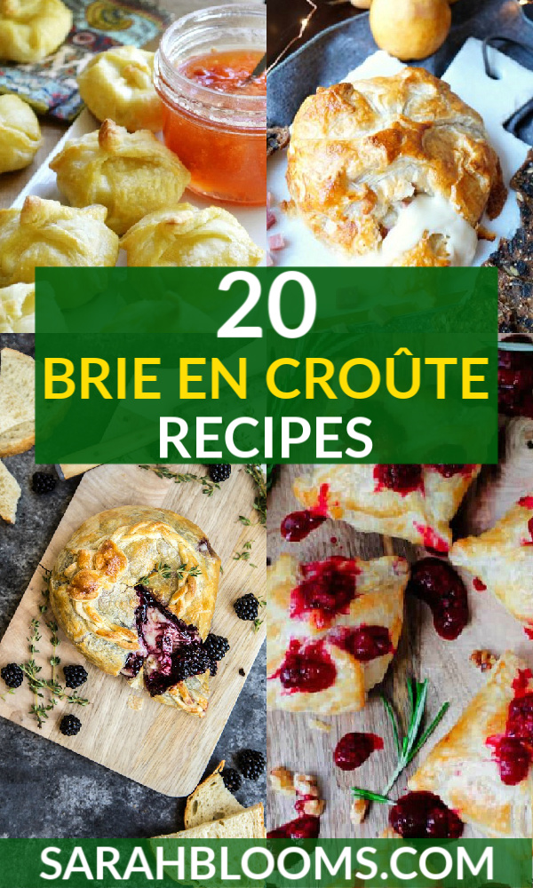 Try these 20 Amazingly Decadent and Delicious Brie en Croute Party Appetizers perfect for any occasion - your next party, casual get-togethers, Game Day, and holiday entertaining! #brieencroute #brieencrouterecipes #easyappetizers #holidayrecipes #holidayappetizers #holidaypartyrecipes