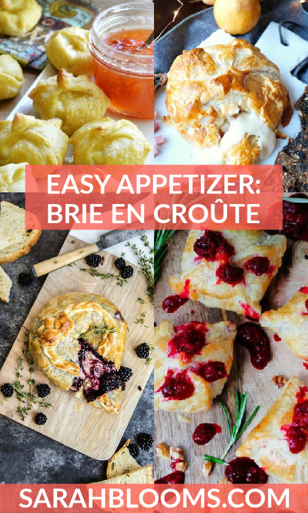20 Easy and Delicious Brie en Croute Recipes sure to be a huge hit at your next party, casual get-together, and even Game Day! #brieencroute #easyappetizers #partyfoods #partyrecipes #easypartyrecipes #gamedayrecipes #holidayrecipes #holidayappetizers