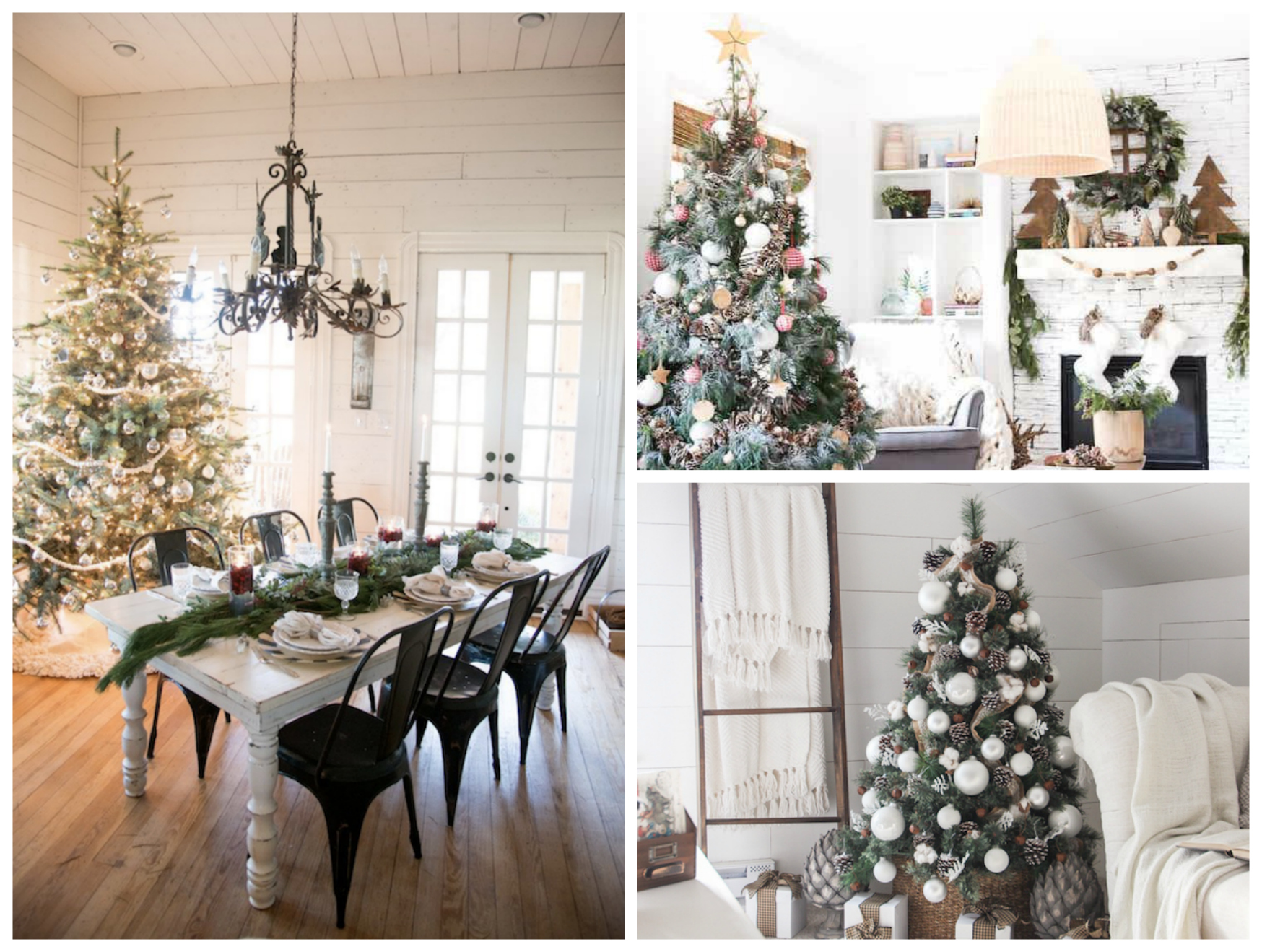 30 Farmhouse + Rustic Christmas Trees - Sarah Blooms