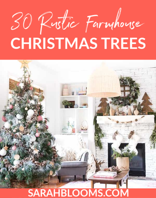 Transform your home with these Rustic Farmhouse Christmas Trees that make the perfect addition to your home this holiday season! #christmastrees #rusticchristmastrees #farmhousechristmastrees #rusticchristmasdecor #farmhousechristmasdecor