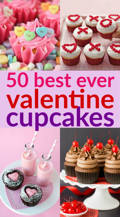 Celebrate Valentine's Day with these Fun and Festive Valentine's Cupcakes your friends, family, and loved ones will adore! #valentinesday #valentinesdayrecipes #valentinesdaydesserts #valentinesdaycupcakes
