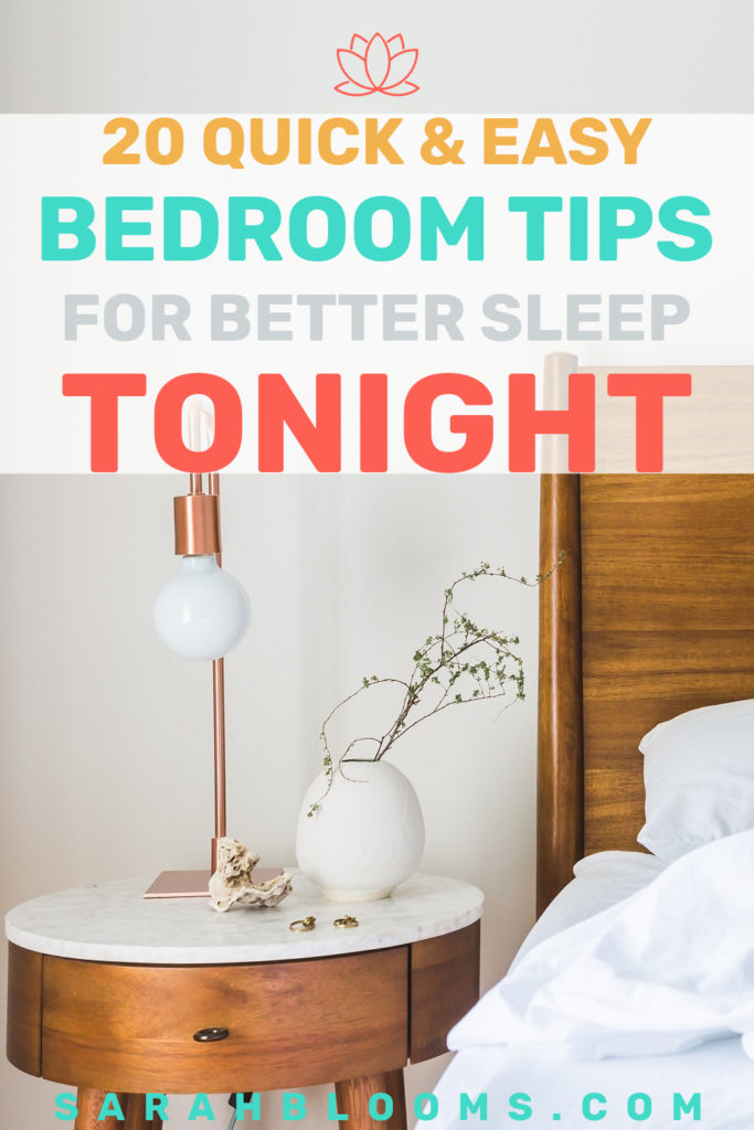 Having trouble getting the recommended 7-9 hours of sleep every night? Follow these Genius Bedroom Design Tips to fall asleep fast and wake up feeling refreshed!