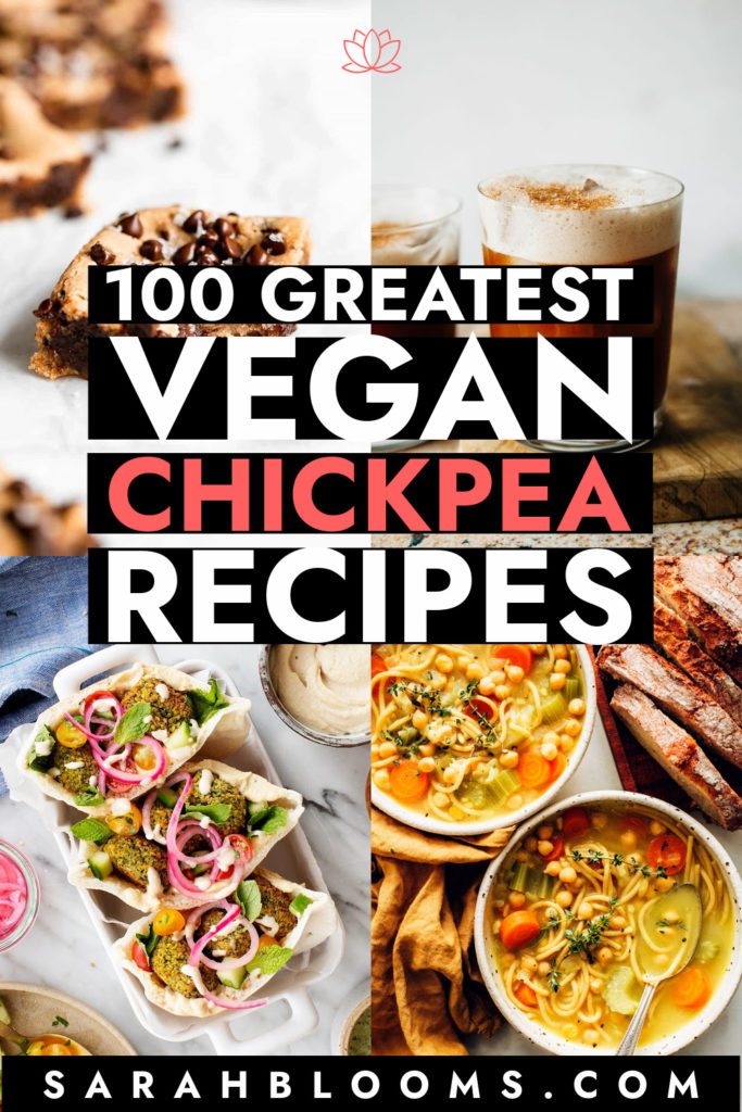 Satisfy your hunger with these 100 Best Healthy, Protein-Packed Vegan Chickpea Recipes everyone will love! Even your non-veg friends will enjoy these 100 Greatest Vegan Chickpea Recipes they won't believe are plant-based and made from healthy whole foods! All the best chickpea recipes - breakfasts, snacks, appetizers, soups, salads, main dishes, and even desserts!