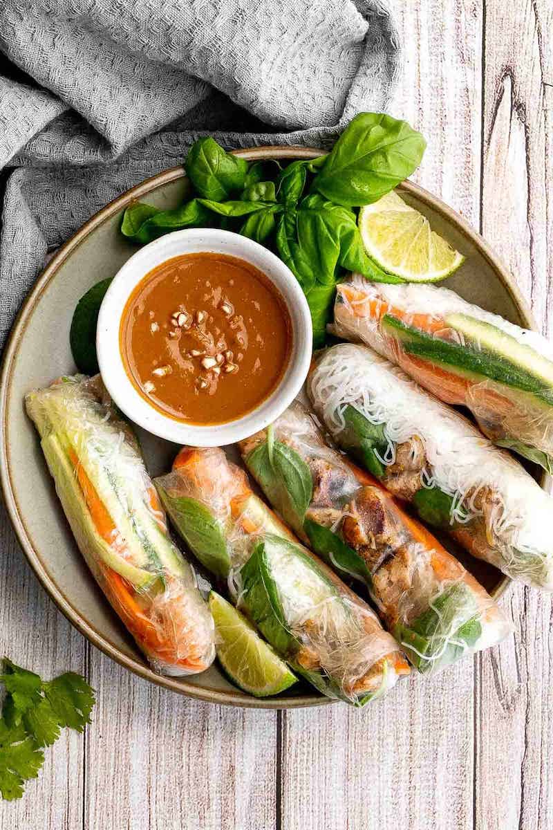 Vietnamese Summer Rolls with Chicken Best Rotisserie Chicken Shortcut Meals