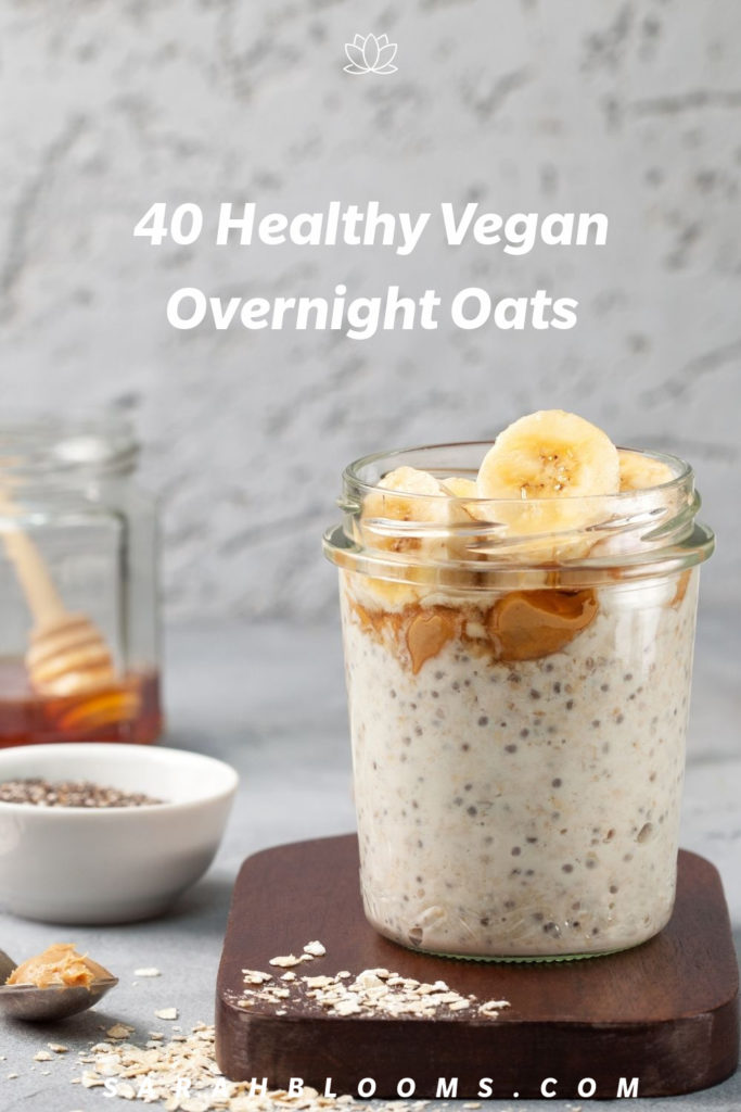 Start the morning off right with these healthy vegan overnight oats in a jar. From strawberry overnight oats to decadent chocolate overnight oats, there are plenty of breakfast meal prep recipes choose from. Clean eating overnight oats make the perfect healthy comfort food for breakfast! Prep for busy mornings on-the-go.