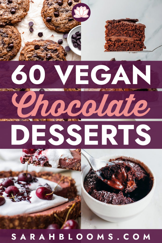 Satisfy your sweet tooth with these 60 Best Vegan Chocolate Desserts you won't believe are healthy - or vegan!