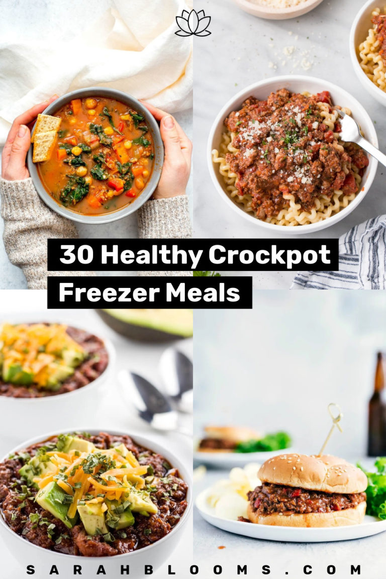 30 Healthy Crockpot Freezer Meals Perfect for Busy Weeknights • Sarah ...