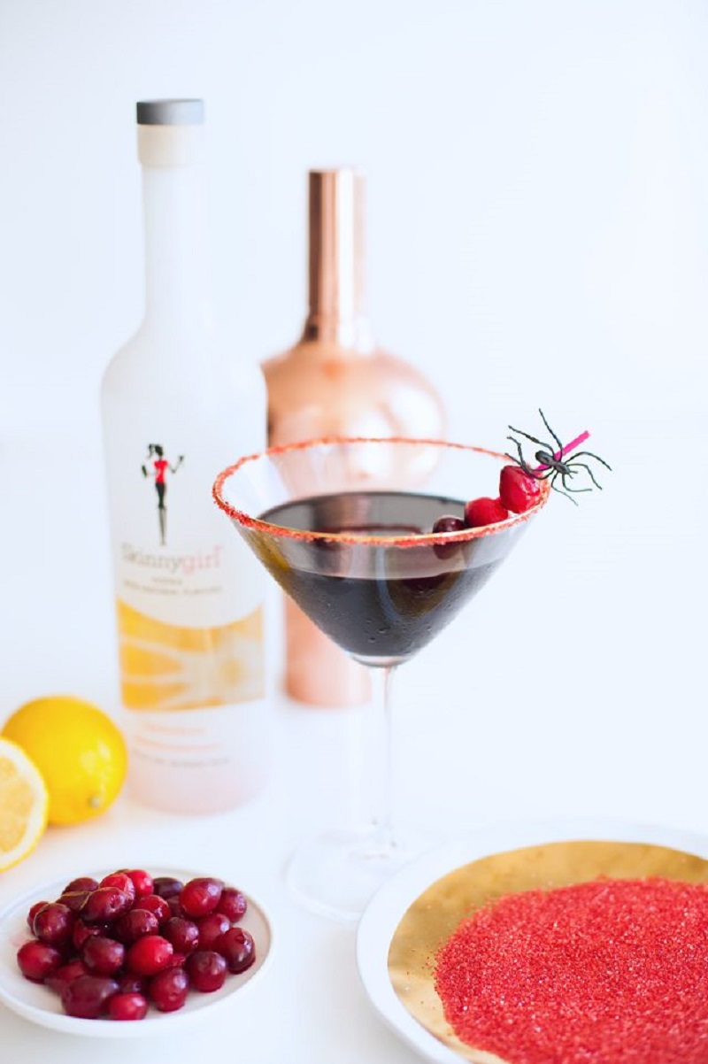 Black Widow Martini Best Skinny Halloween Cocktails Under 200 Calories