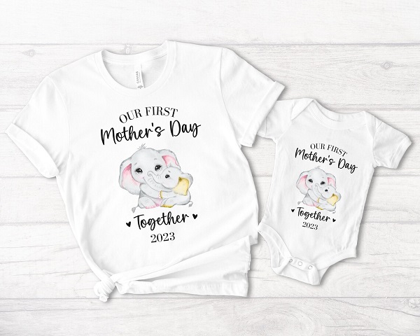 Our First Mother's Day Mommy and Me Set - Best Handmade Mother's Gifts on Etsy