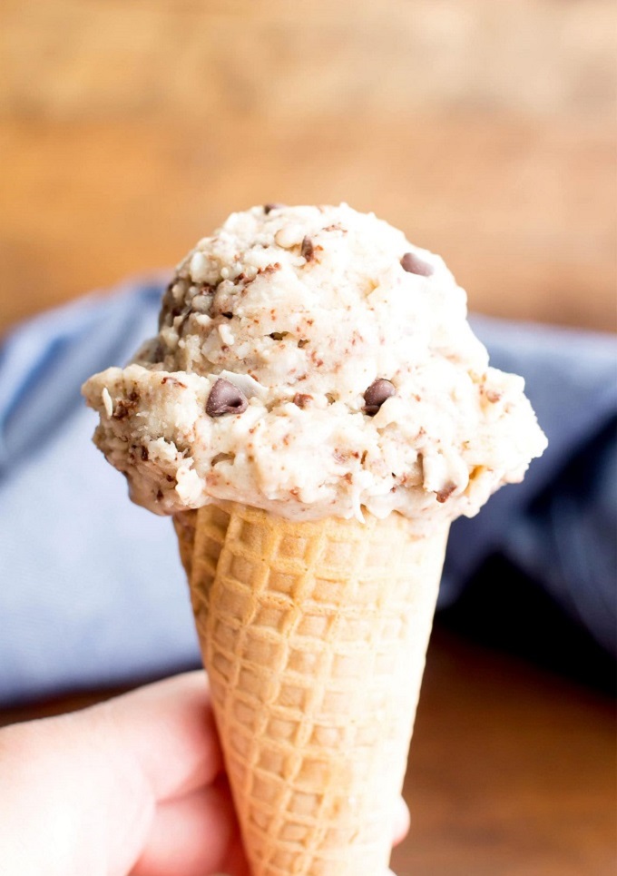 Coconut Chocolate Chip Vegan Nice Cream 16 Best Clean Eating Vegan Nice Cream Recipes that will satisfy your sweet tooth without wrecking your healthy, whole foods diet