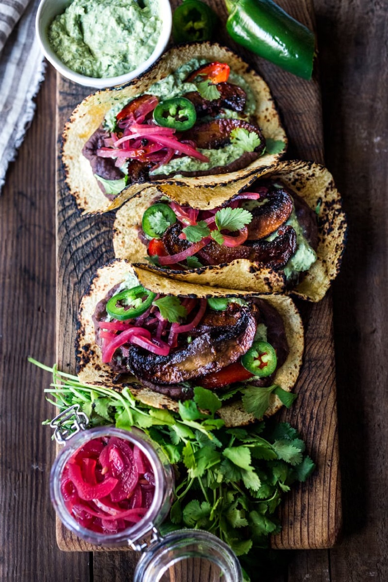 Chipotle Portobello Tacos Best Healthy 30-Minute Plant-Based Dinners