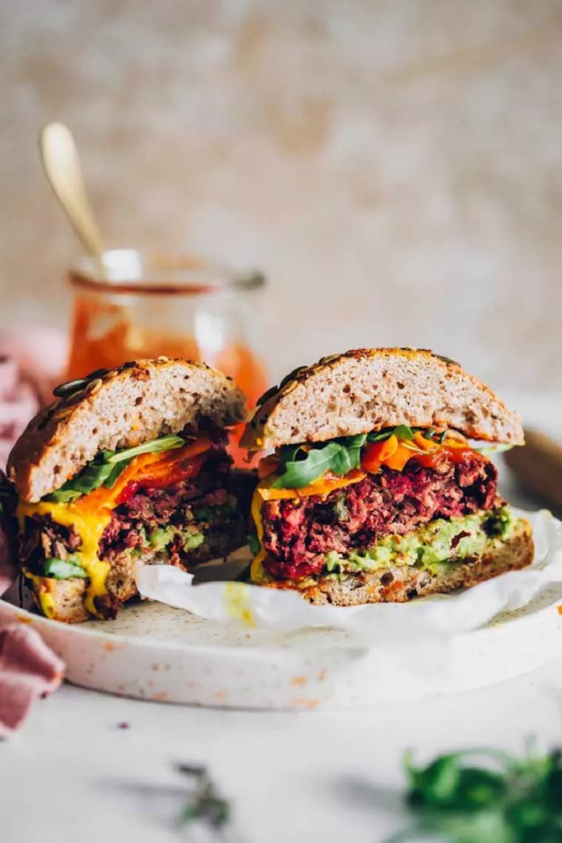 Beet and Kidney Bean Burger 40 Best Veggie Burger Recipes Even Meat Eaters Will Love