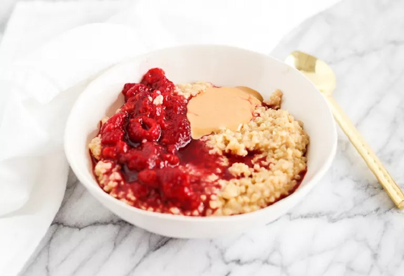 Peanut Butter and Jelly Quinoa Bowl Best Plant-Based Breakfast Bowls