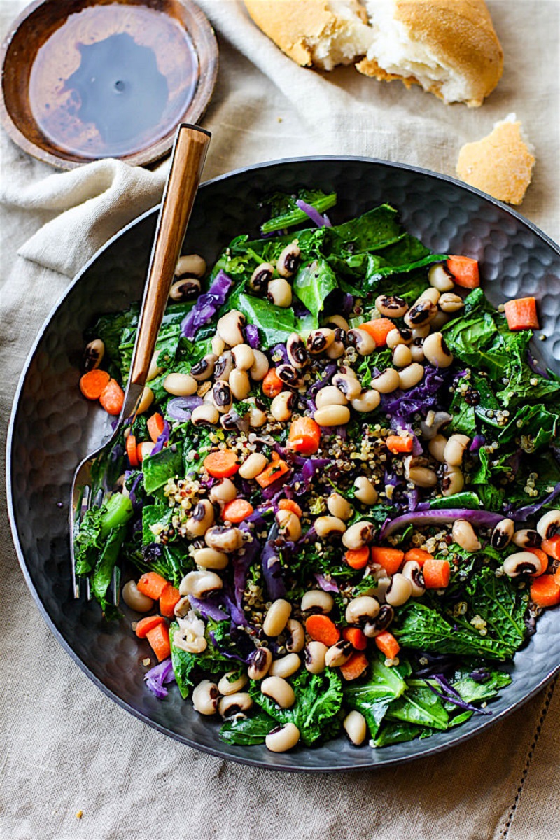 Rainbow Power Green Salad [gluten-free] Best Healthy 30-Minute Plant-Based Dinners