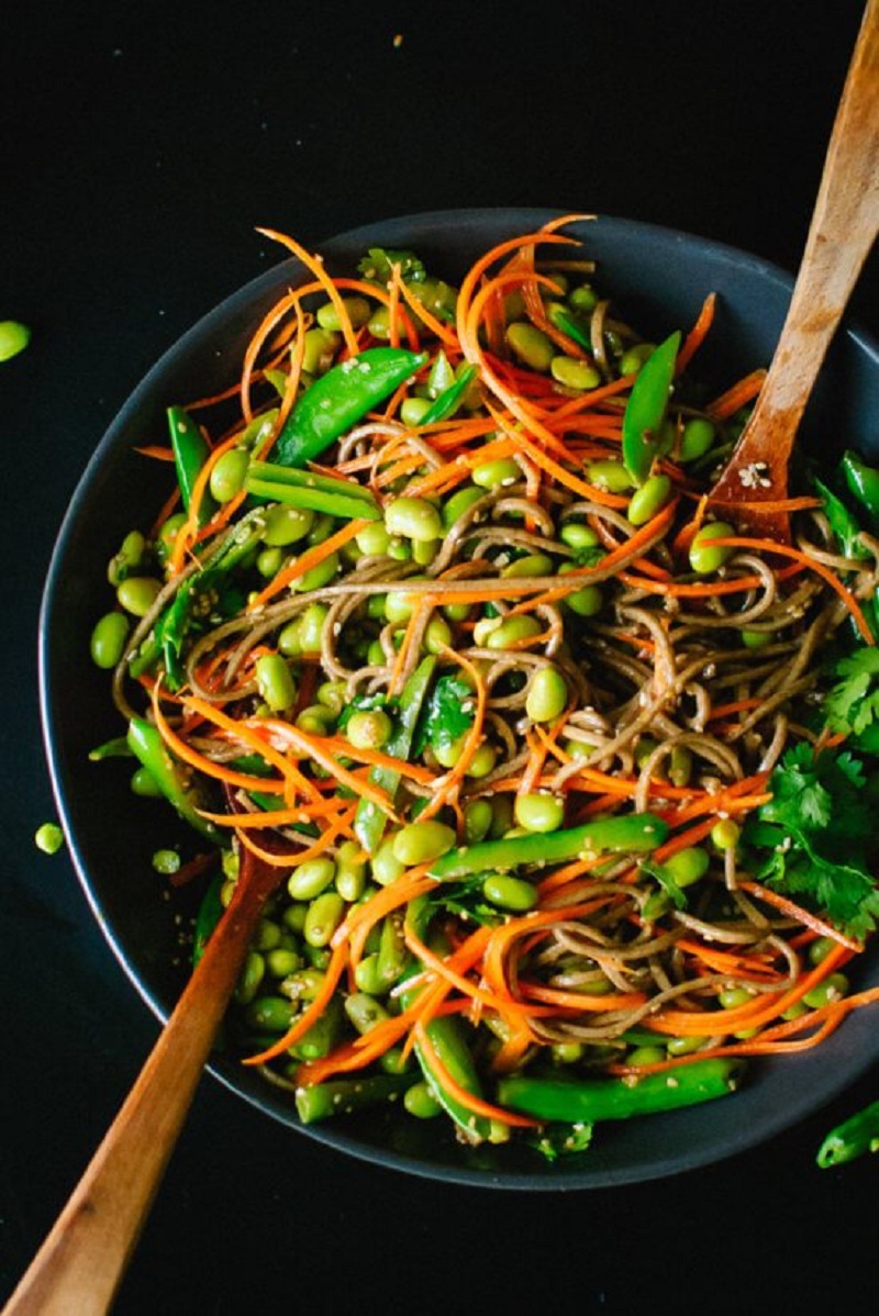 Sugar Snap Pea and Carrot Soba Noodles [gluten-free] Best Healthy 30-Minute Plant-Based Dinners