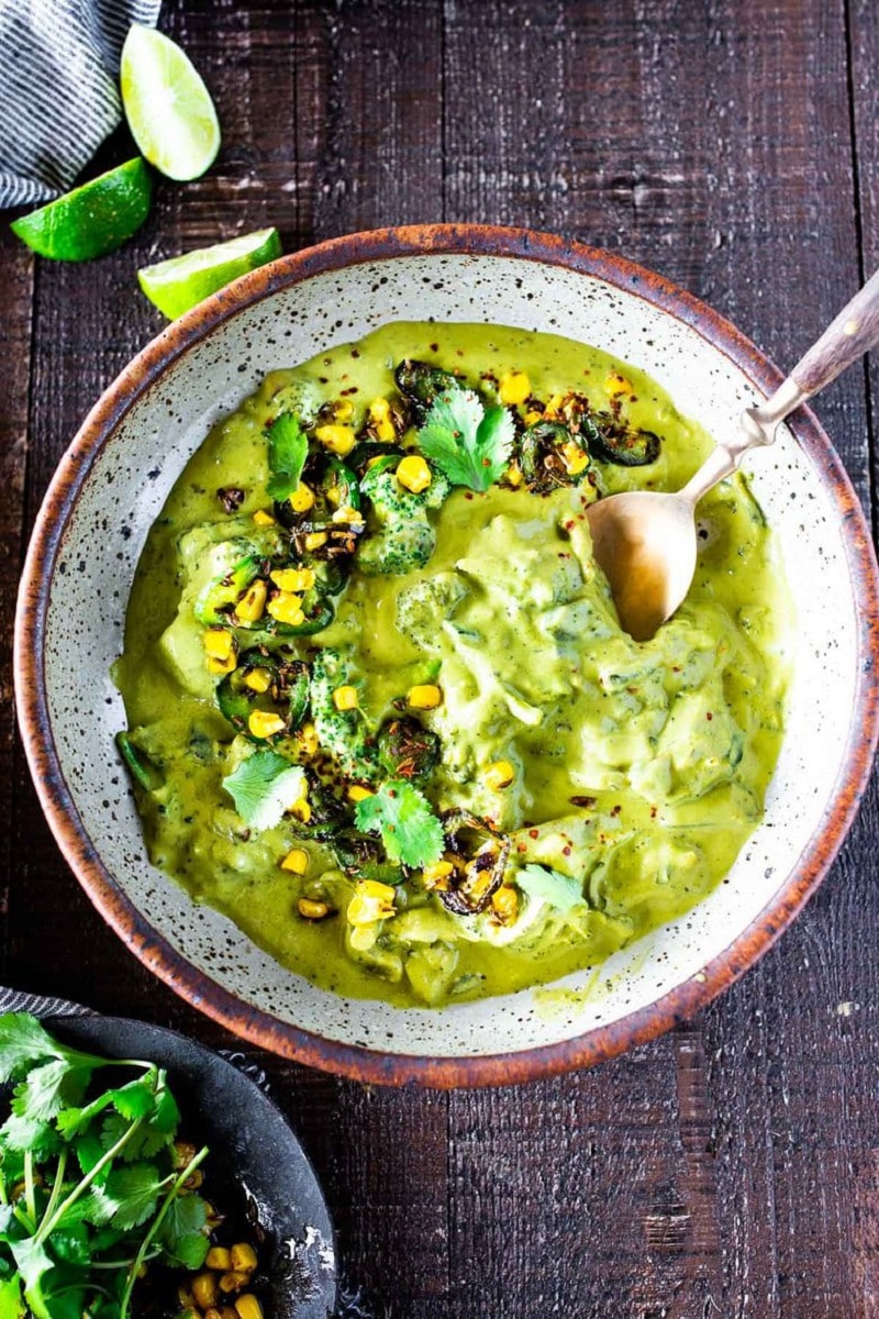 Jalapeño Broccoli "Cheddar" Soup [gluten-free] Best Healthy 30-Minute Plant-Based Dinners