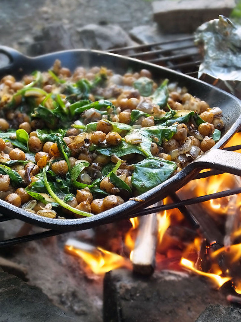Middle Eastern Spiced Chickpeas Best Vegan Camping Recipes