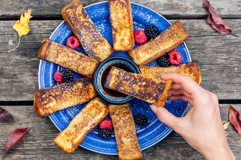 Campfire French Toast Sticks Best Vegan Camping Recipes