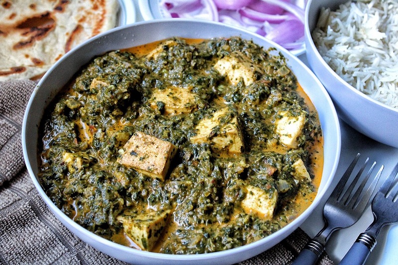 Palak "Paneer" with Tofu [gluten-free] 50 Best Healthy 30-Minute Plant-Based Dinners