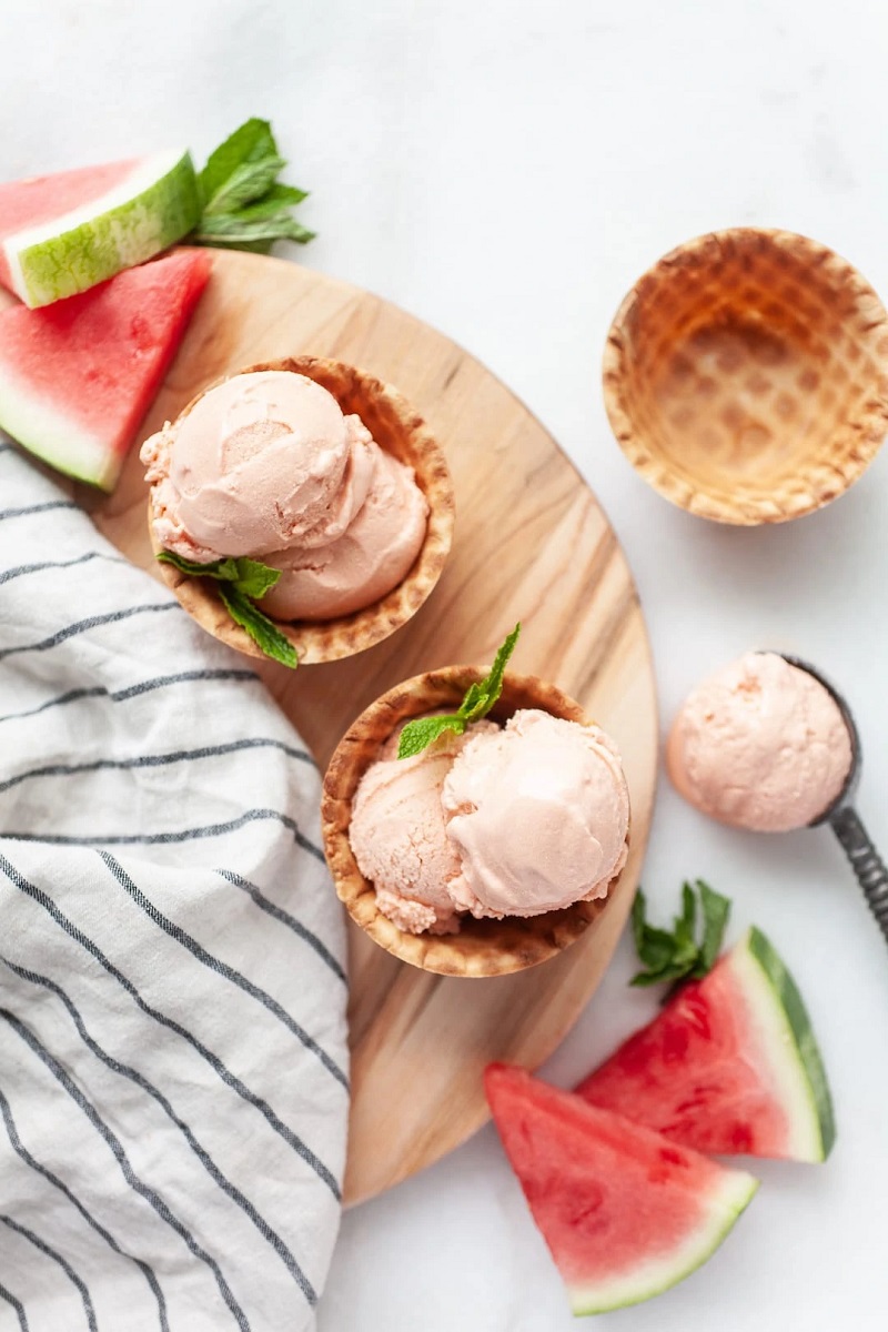Vegan Watermelon Coconut Ice Cream Best Vegan Fruity Summer Desserts