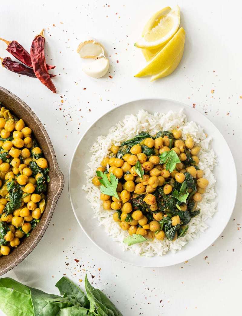 10-Minute Chickpea Curry [gluten-free] 30 Easy 15-Minute Vegan Meals for When You Have No Time