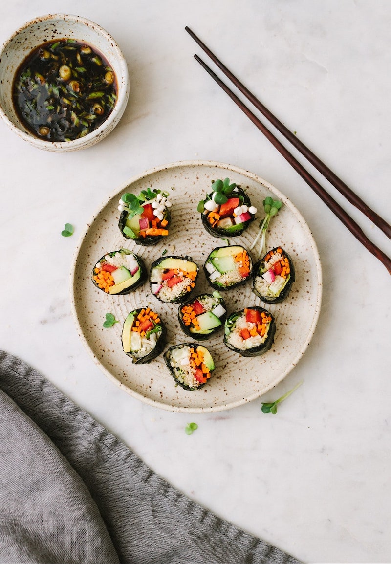 Raw Vegan Sushi Rolls [gluten-free] Best 15-Minute Vegan Recipes