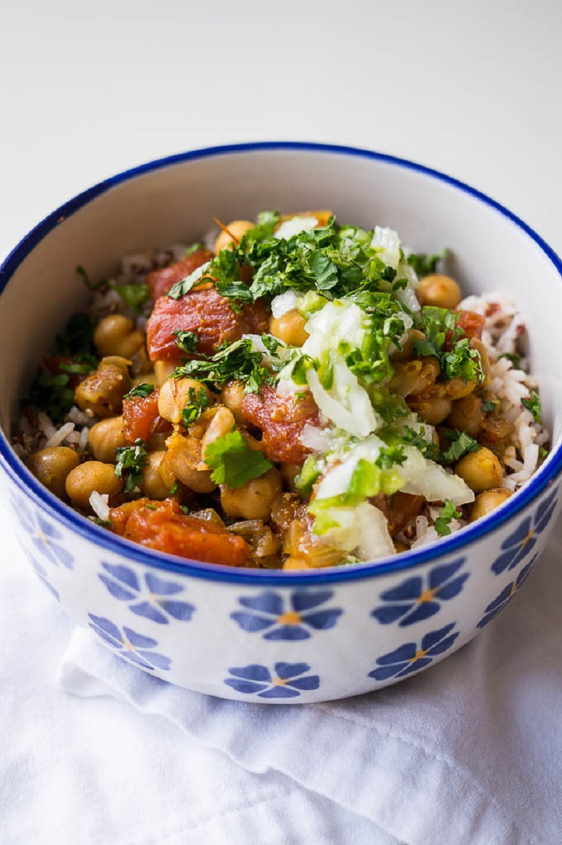 Instant Pot Chana Masala [gluten-free] Easy 15-Minute Vegan Recipes for When You Have No Time