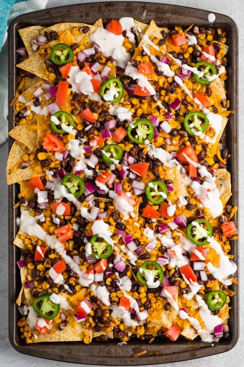 Vegan Sheet Pan Nachos Easy 15-Minute Vegan Meals for When You Have No Time