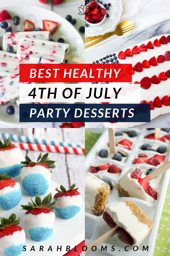 Celebrate without wrecking your diet with these Healthy Red, White, and Blue Desserts perfect for patriotic holidays and get-togethers all summer long!