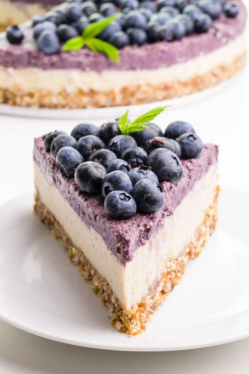Vegan Raw Cheesecake Best Red, White, and Blue Desserts