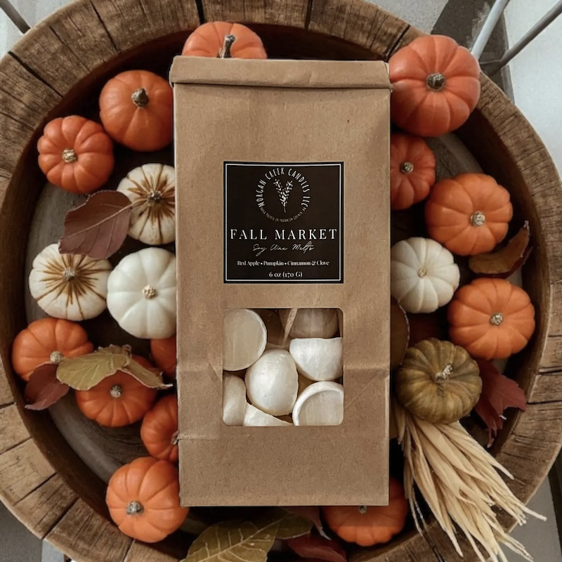 The best of both worlds: fall wax melts make your home smell like fall without the dangers of candles.
