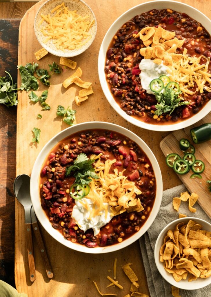 Easy Vegetarian Chili | Best Healthy Comfort Food Recipes
